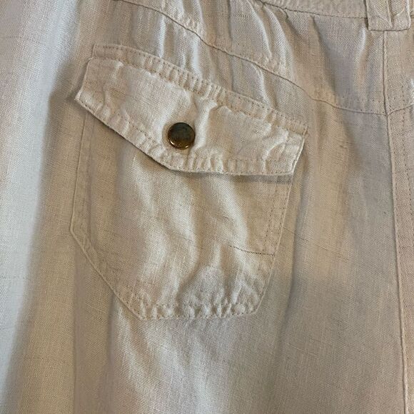 JM Collection Linen Capris | SZ 12 - Picture 7 of 11